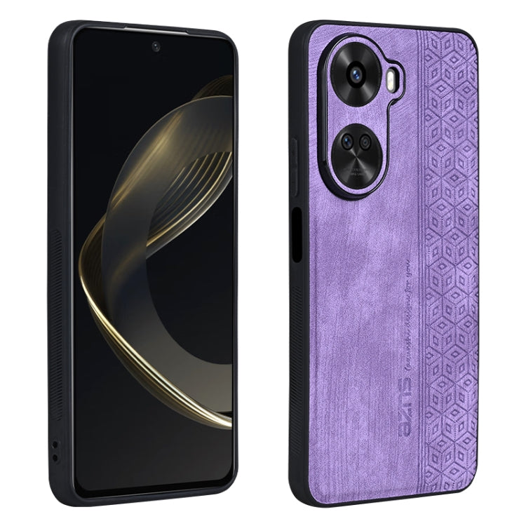 For Huawei nova 11 SE AZNS 3D Embossed Skin Feel Phone Case(Purple) - Huawei Cases by AZNS | Online Shopping UK | buy2fix