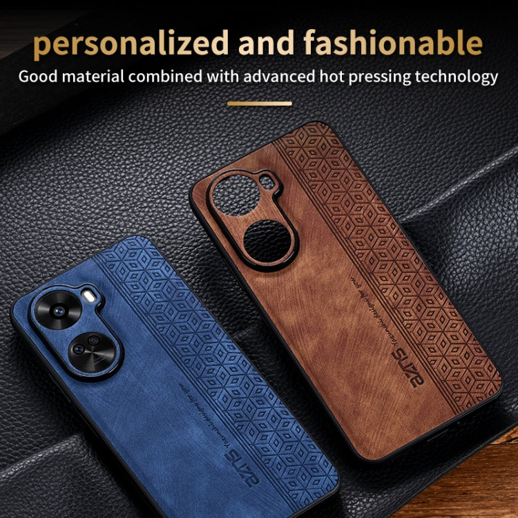 For Huawei nova 11 SE AZNS 3D Embossed Skin Feel Phone Case(Brown) - Huawei Cases by AZNS | Online Shopping UK | buy2fix