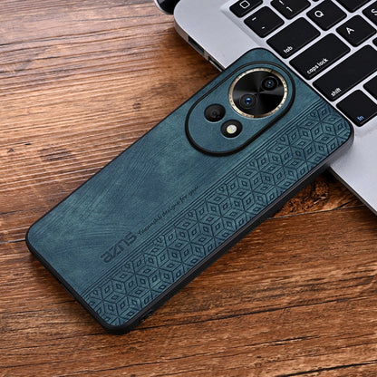 For Huawei nova 12 AZNS 3D Embossed Skin Feel Phone Case(Dark Green) - Huawei Cases by AZNS | Online Shopping UK | buy2fix