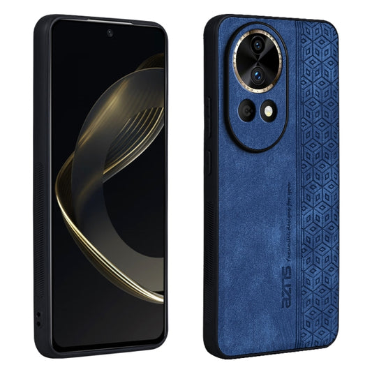 For Huawei nova 12 Pro AZNS 3D Embossed Skin Feel Phone Case(Sapphire Blue) - Huawei Cases by AZNS | Online Shopping UK | buy2fix