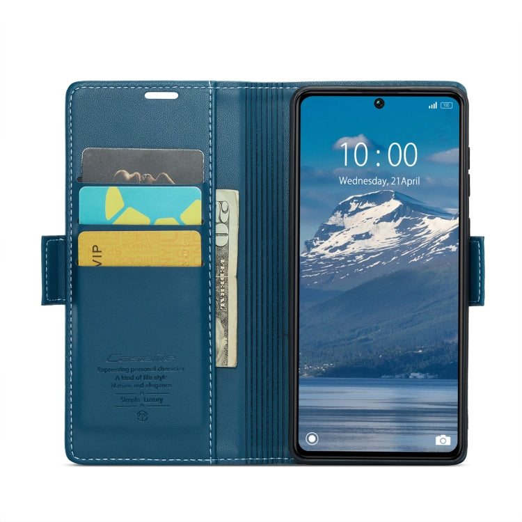 For Xiaomi Redmi Note 13 Pro 5G CaseMe 023 Butterfly Buckle Litchi Texture RFID Anti-theft Leather Phone Case(Blue) - Xiaomi Cases by CaseMe | Online Shopping UK | buy2fix