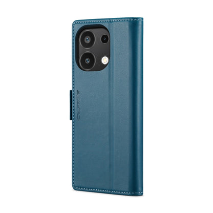 For Xiaomi Redmi Note 13 4G CaseMe 023 Butterfly Buckle Litchi Texture RFID Anti-theft Leather Phone Case(Blue) - Xiaomi Cases by CaseMe | Online Shopping UK | buy2fix