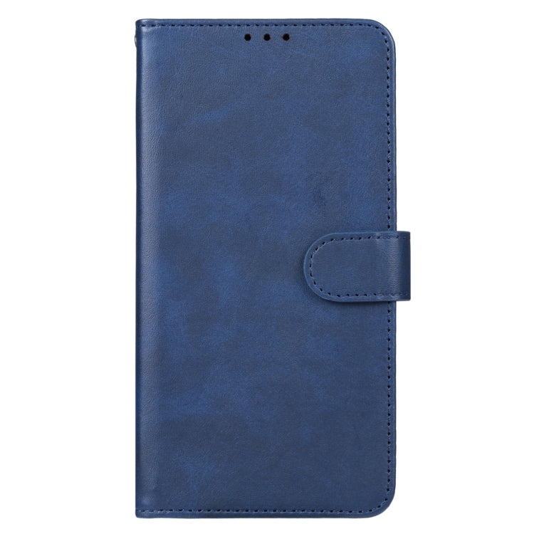 For Motorola Moto G34 Leather Phone Case(Blue) - Motorola Cases by buy2fix | Online Shopping UK | buy2fix