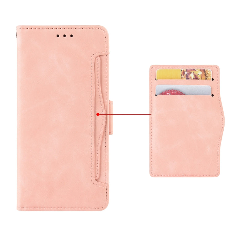 For Motorola Edge 40 Neo 5G Skin Feel Calf Texture Card Slots Leather Phone Case(Pink) - Motorola Cases by buy2fix | Online Shopping UK | buy2fix