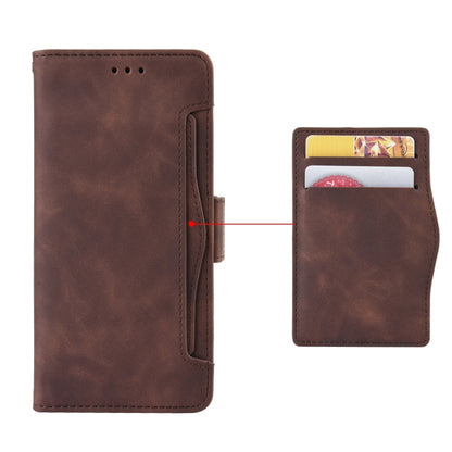 For Motorola Moto G Power 5G 2024 Skin Feel Calf Texture Card Slots Leather Phone Case(Brown) - Motorola Cases by buy2fix | Online Shopping UK | buy2fix