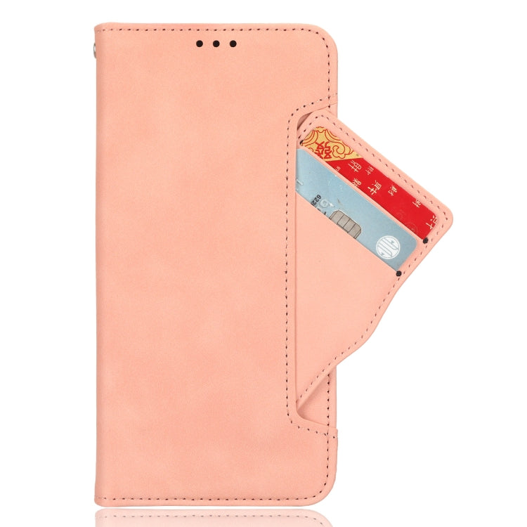 For Sony Xperia 1 VI 2024 Skin Feel Calf Texture Card Slots Leather Phone Case(Pink) - Sony Cases by buy2fix | Online Shopping UK | buy2fix