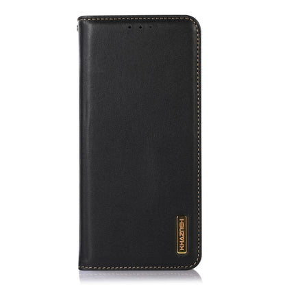 For Xiaomi Redmi Note 13 Pro 4G/Poco M6 Pro KHAZNEH Nappa Top Layer Cowhide Leather Phone Case(Black) - Note 13 Pro Cases by buy2fix | Online Shopping UK | buy2fix