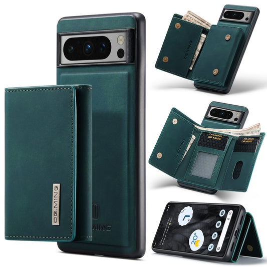 For Google Pixel 8 Pro DG.MING M1 Series 3-Fold Multi Card Wallet + Magnetic Phone Case(Green) - Google Cases by DG.MING | Online Shopping UK | buy2fix