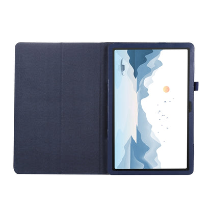 For Lenovo Xiaoxin Pad 11 2024 / M11 Litchi Texture Leather Tablet Case(Dark Blue) - Lenovo by buy2fix | Online Shopping UK | buy2fix