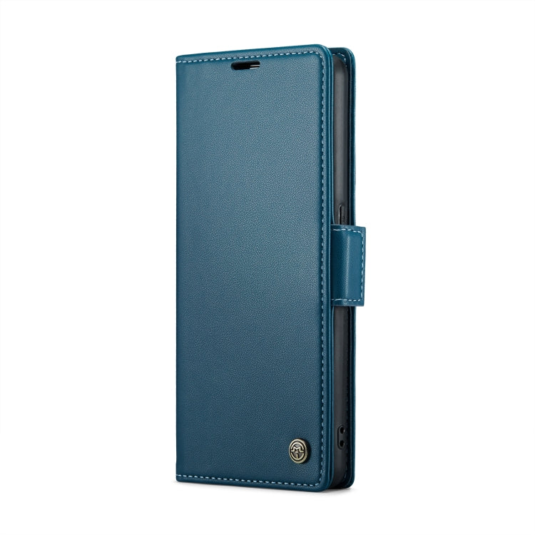 For OPPO Reno7 Z Global/Reno7 Lite Global CaseMe 023 Butterfly Buckle Litchi Texture RFID Anti-theft Leather Phone Case(Blue) - OPPO Cases by CaseMe | Online Shopping UK | buy2fix