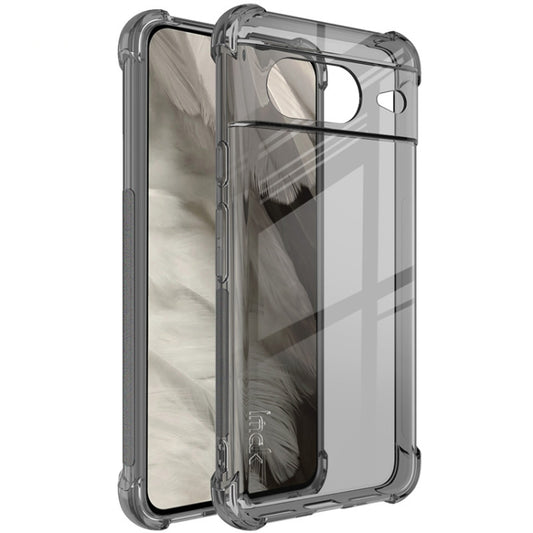 For Google Pixel 8 imak Shockproof Airbag TPU Phone Case(Transparent Black) - Google Cases by imak | Online Shopping UK | buy2fix