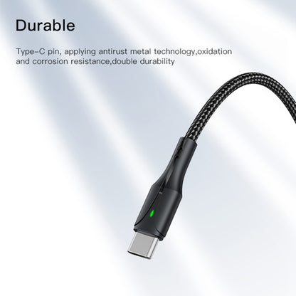 YESIDO CA100 PD 60W USB-C / Type-C to Type-C Fast Charging Data Cable, Length:1.2m(Black) - USB-C & Type-C Cable by Yesido | Online Shopping UK | buy2fix