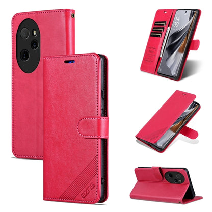 For Honor 100 Pro AZNS Sheepskin Texture Flip Leather Phone Case(Red) - Honor Cases by AZNS | Online Shopping UK | buy2fix