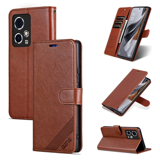 For Honor 90 GT AZNS Sheepskin Texture Flip Leather Phone Case(Brown) - Honor Cases by AZNS | Online Shopping UK | buy2fix