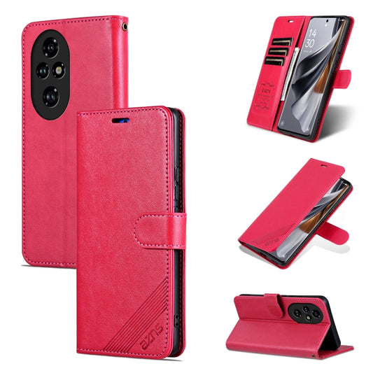 For Honor 200 Pro AZNS Sheepskin Texture Flip Leather Phone Case(Red) - Honor Cases by AZNS | Online Shopping UK | buy2fix