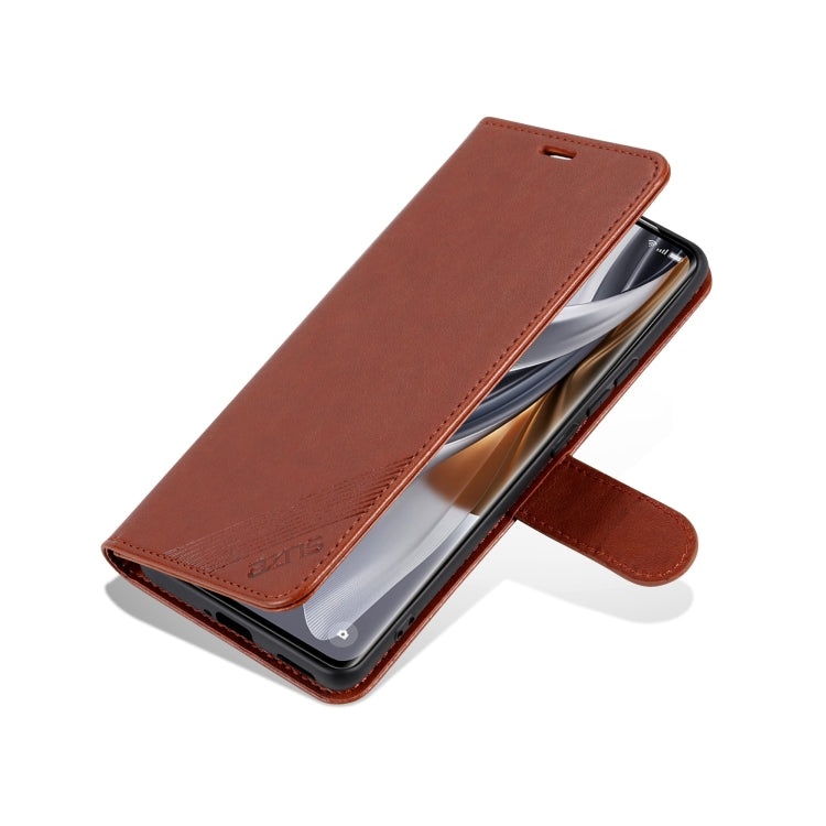 For Honor 200 Pro AZNS Sheepskin Texture Flip Leather Phone Case(Brown) - Honor Cases by AZNS | Online Shopping UK | buy2fix