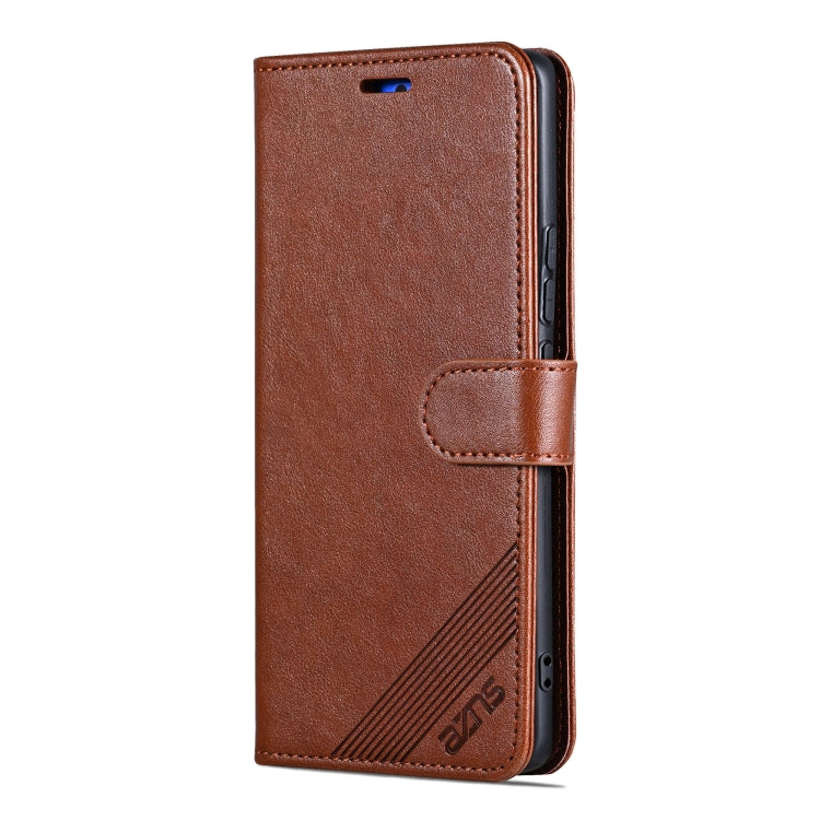 For Honor 300 Pro AZNS Sheepskin Texture Flip Leather Phone Case(Brown) - Honor Cases by AZNS | Online Shopping UK | buy2fix