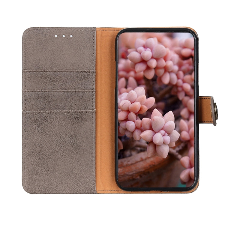 For Xiaomi Redmi K70 5G / K70 Pro 5G KHAZNEH Cowhide Texture Flip Leather Phone Case(Khaki) - K70 Cases by buy2fix | Online Shopping UK | buy2fix