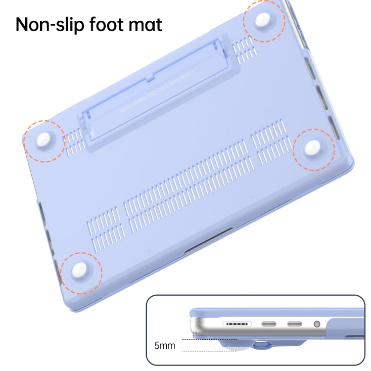 For Macbook Pro 16.2 2023 A2991/A2780 Frosted Translucent Laptop Protective Case(Blue) - MacBook Pro Cases by buy2fix | Online Shopping UK | buy2fix