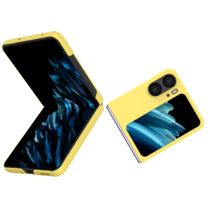 For OPPO Find N2 Flip 5G IMAK JS-2 Series Colorful PC Case(Yellow) - OPPO Cases by imak | Online Shopping UK | buy2fix