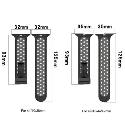 For Apple Watch 3 42mm Magnetic Buckle Silicone Watch Band(Olive Black) - Watch Bands by buy2fix | Online Shopping UK | buy2fix