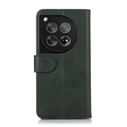 For OnePlus 12 Cow Texture Leather Phone Case(Green) - OnePlus Cases by buy2fix | Online Shopping UK | buy2fix