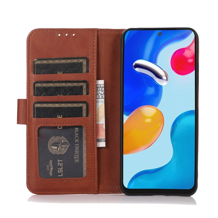 For OnePlus 12 Cow Texture Leather Phone Case(Brown) - OnePlus Cases by buy2fix | Online Shopping UK | buy2fix