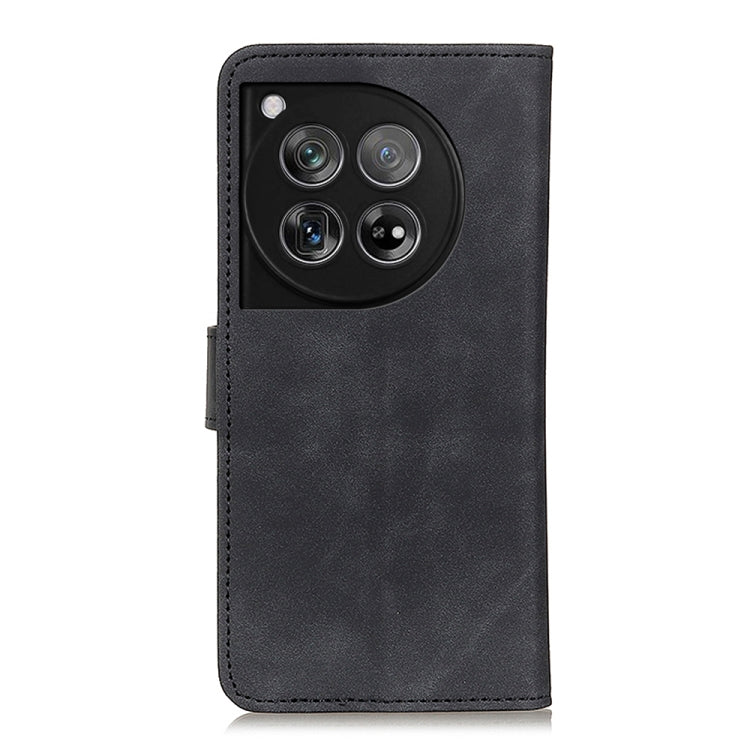 For OnePlus 12 KHAZNEH Retro Texture Leather Phone Case(Black) - OnePlus Cases by buy2fix | Online Shopping UK | buy2fix