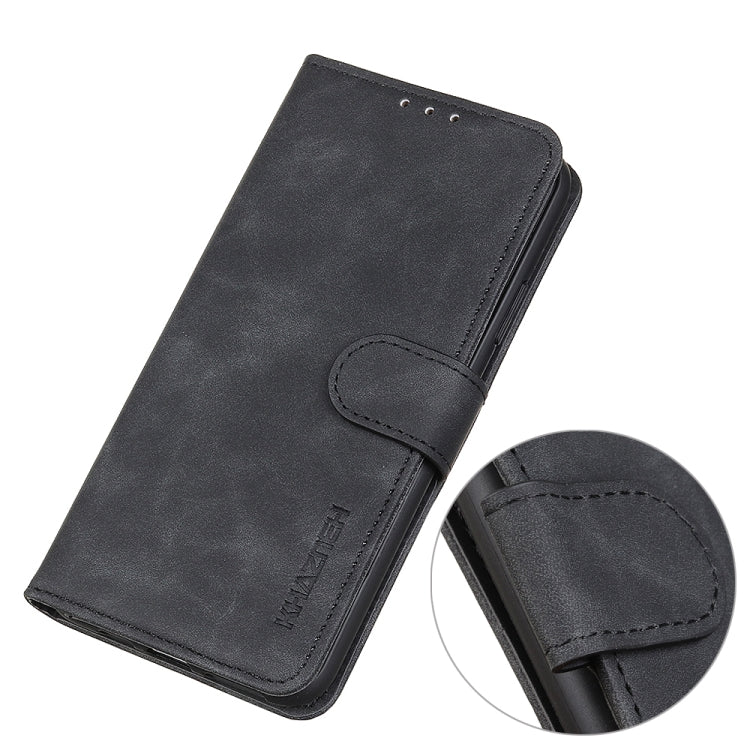 For OnePlus 12 KHAZNEH Retro Texture Leather Phone Case(Black) - OnePlus Cases by buy2fix | Online Shopping UK | buy2fix