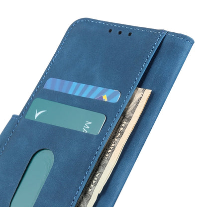 For OnePlus 12 KHAZNEH Retro Texture Leather Phone Case(Blue) - OnePlus Cases by buy2fix | Online Shopping UK | buy2fix