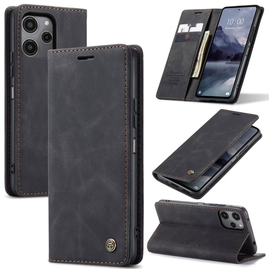 For Xiaomi Redmi 12 4G / 12 5G／Note 12R CaseMe 013 Multifunctional Horizontal Flip Leather Phone Case(Black) - Xiaomi Cases by CaseMe | Online Shopping UK | buy2fix