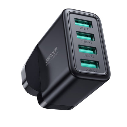 JOYROOM JR-TCN03 4.8A 24W 4 USB Ports Charger(UK Plug) - USB Charger by JOYROOM | Online Shopping UK | buy2fix