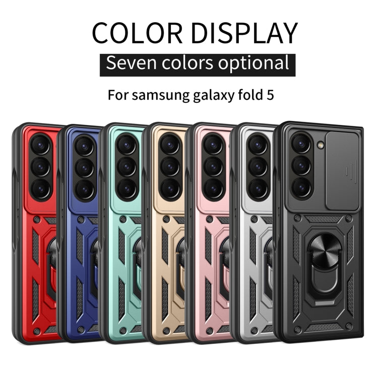 For Samsung Galaxy Z Fold5 Sliding Camera Cover Design TPU+PC Phone Case(Red) - Galaxy Z Fold5 Cases by buy2fix | Online Shopping UK | buy2fix