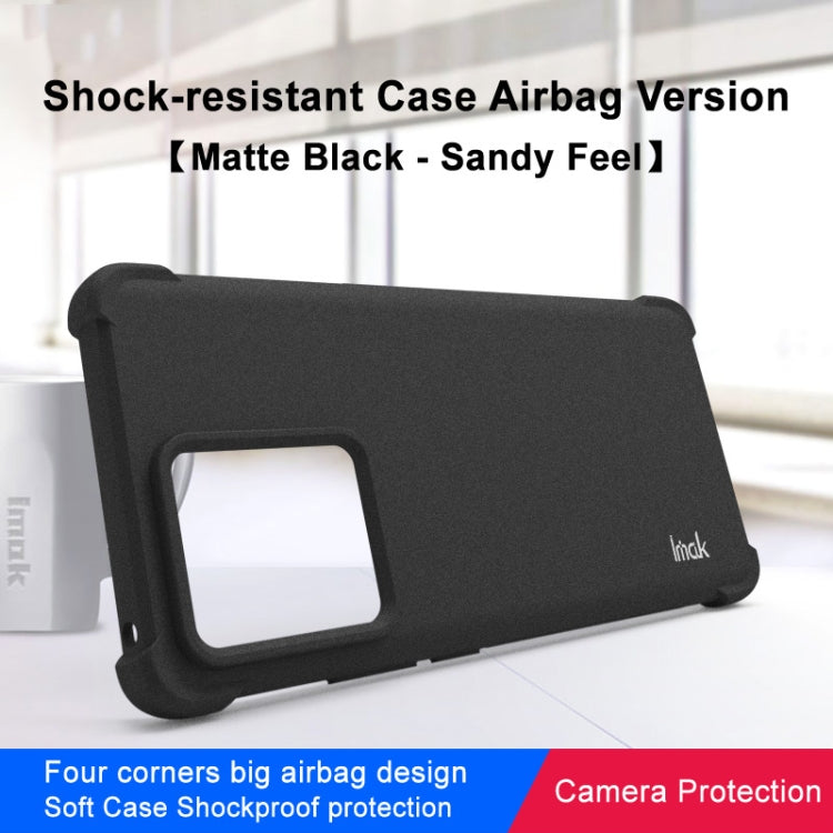 For Motorola Moto Edge 40 5G imak Shockproof Airbag TPU Phone Case(Matte Black) - Motorola Cases by imak | Online Shopping UK | buy2fix