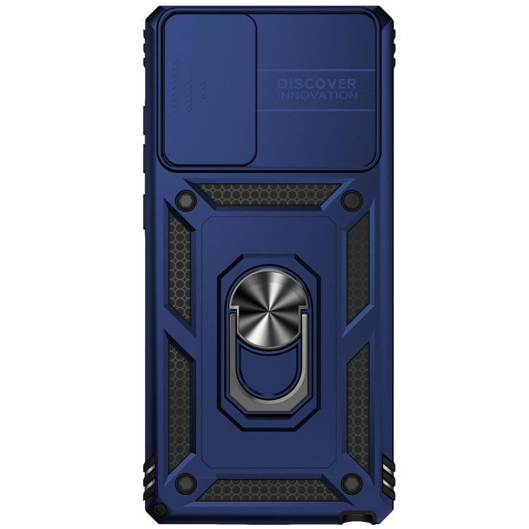 For Samsung Galaxy Note20 Sliding Camshield Holder Phone Case(Blue) - Galaxy Note20 Cases by buy2fix | Online Shopping UK | buy2fix