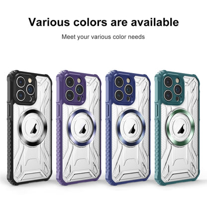 For iPhone 15 Pro CD Texture Magsafe Phone Case(Dark Purple) - iPhone 15 Pro Cases by buy2fix | Online Shopping UK | buy2fix