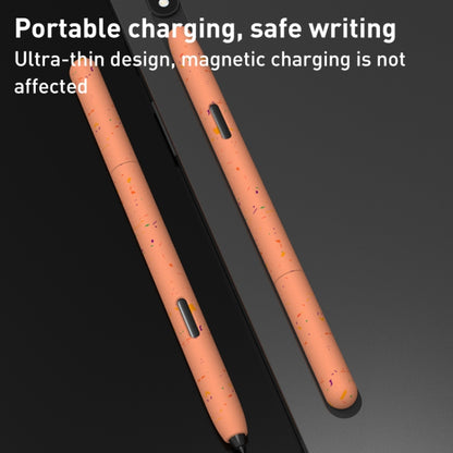 For Samsung Galaxy Tab S6 Lite LOVE MEI Luminous Silicone Protective Pen Case(Orange) - Pencil Accessories by LOVE MEI | Online Shopping UK | buy2fix