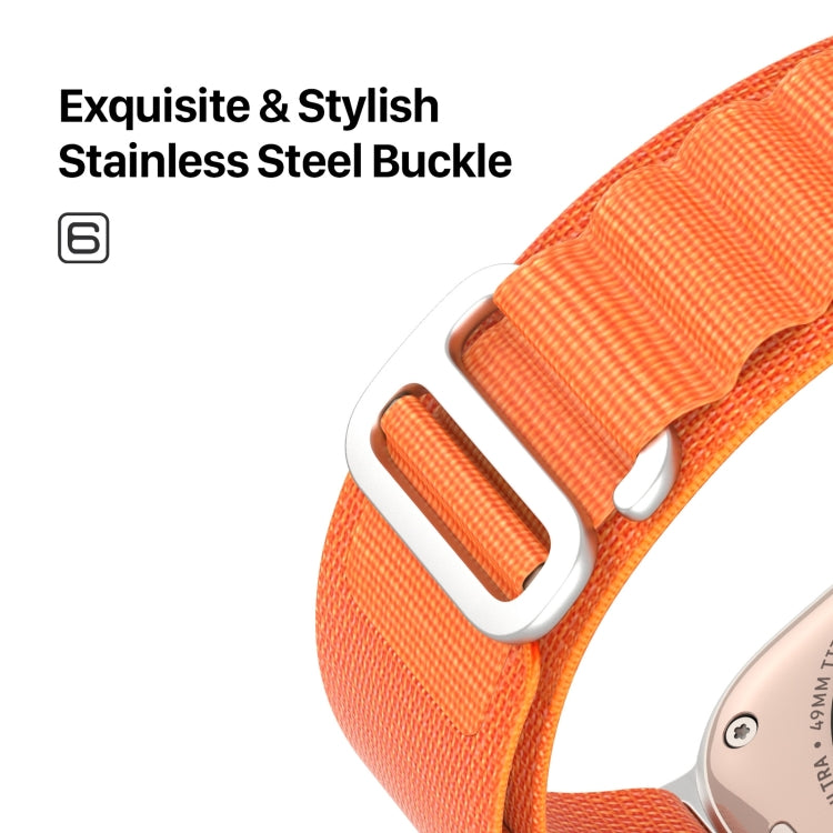 For Apple Watch Ultra 2 49mm DUX DUCIS GS Series Nylon Loop Watch Band(Orange) - Watch Bands by DUX DUCIS | Online Shopping UK | buy2fix