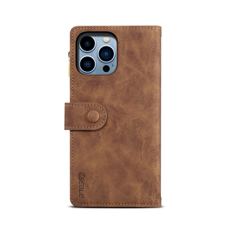 For iPhone 16 Pro Max ESEBLE Retro Frosted RFID Flip Leather Phone Case(Brown) - iPhone 16 Pro Max Cases by ESEBLE | Online Shopping UK | buy2fix