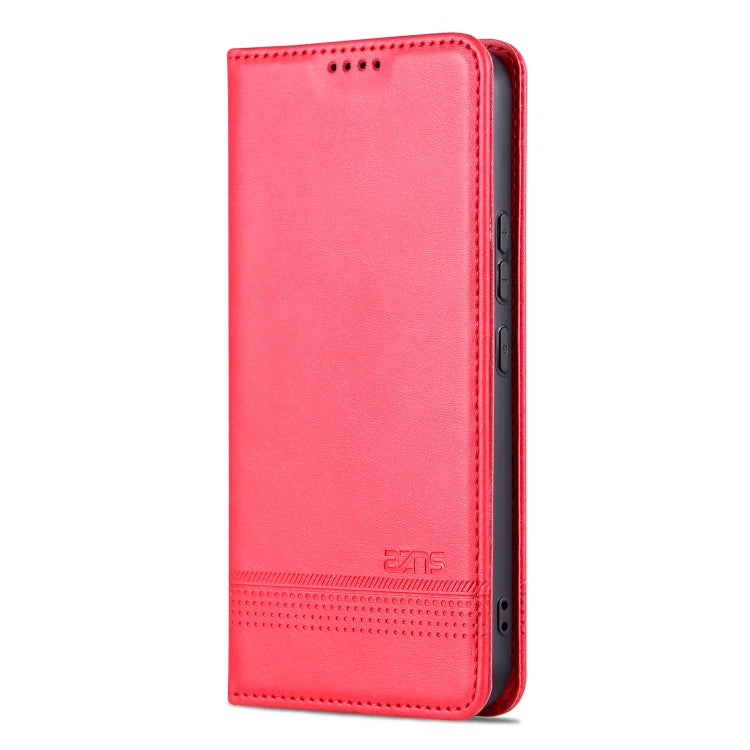 For Samsung Galaxy S23 FE 5G AZNS Magnetic Calf Texture Flip Leather Phone Case(Red) - Galaxy S23 FE 5G Cases by AZNS | Online Shopping UK | buy2fix