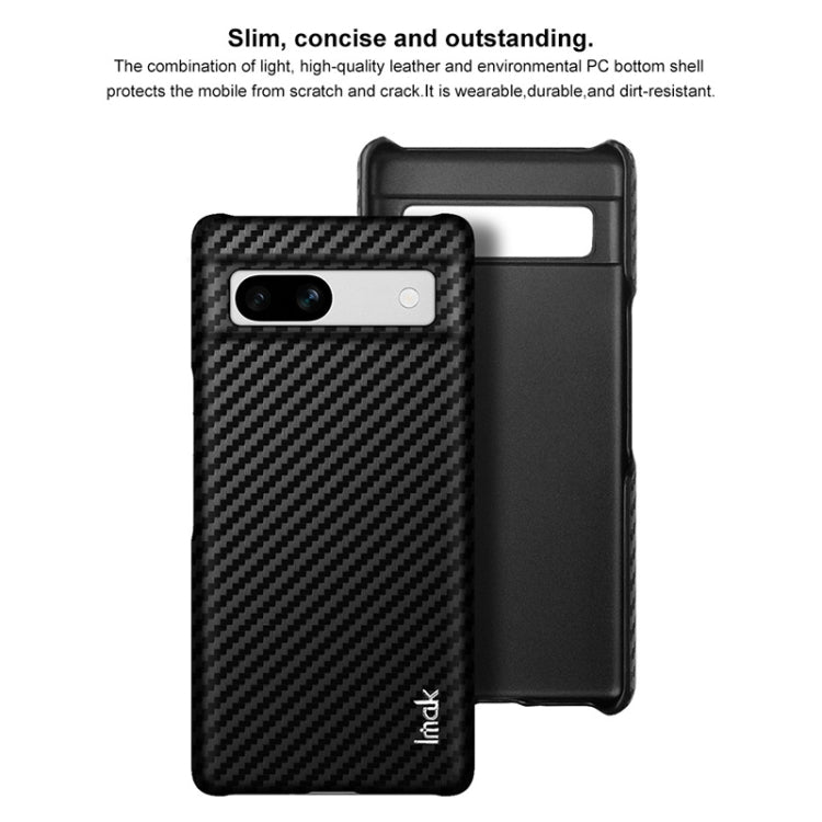 For Google Pixel 7a imak Ruiyi Series PU + PC Phone Case(Carbon Fiber Texture) - Google Cases by imak | Online Shopping UK | buy2fix