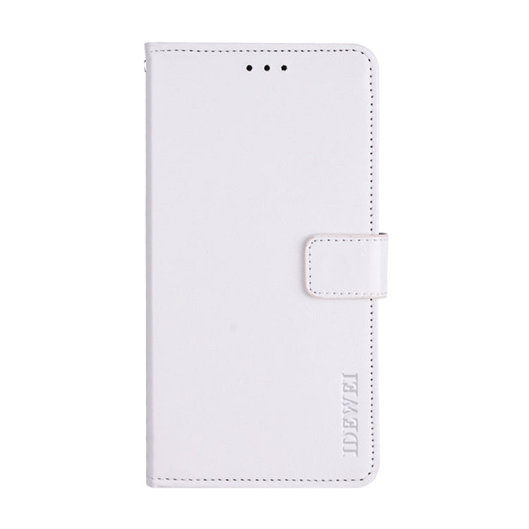 For Huawei nova Y71 idewei Crazy Horse Texture Leather Phone Case with Holder(White) - Huawei Cases by idewei | Online Shopping UK | buy2fix