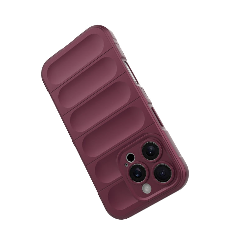 For iPhone 16 Pro Magic Shield TPU + Flannel Phone Case(Purple) - iPhone 16 Pro Cases by buy2fix | Online Shopping UK | buy2fix