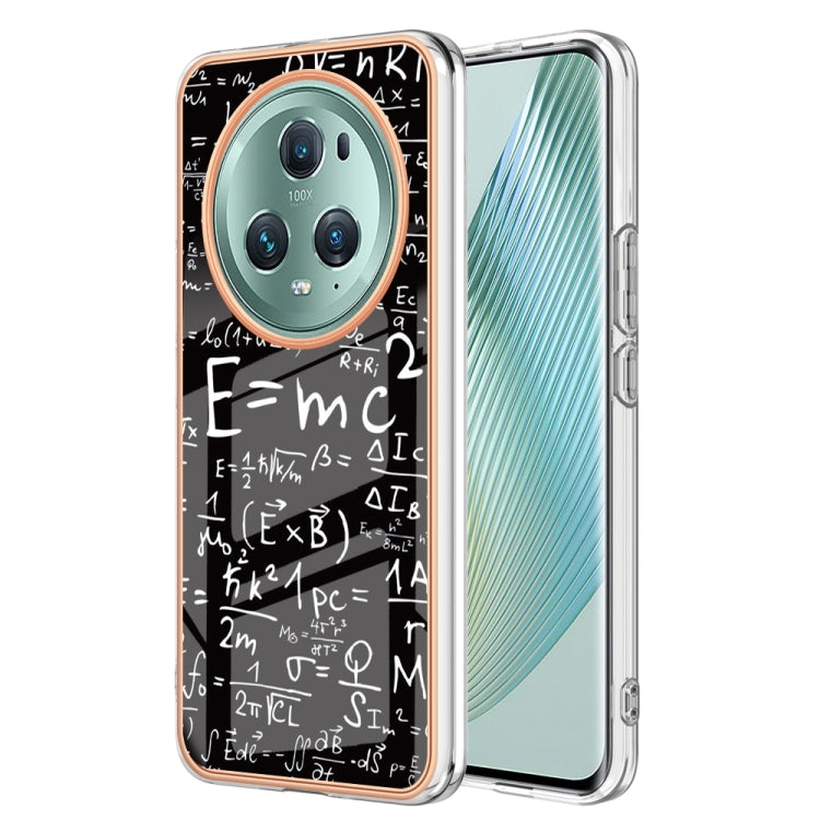 For Honor Magic 5 Pro Electroplating Marble Dual-side IMD Phone Case(Equation) - Honor Cases by buy2fix | Online Shopping UK | buy2fix