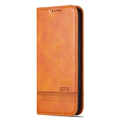 For iPhone 16 Pro Max AZNS Magnetic Calf Texture Flip Leather Phone Case(Light Brown) - iPhone 16 Pro Max Cases by AZNS | Online Shopping UK | buy2fix