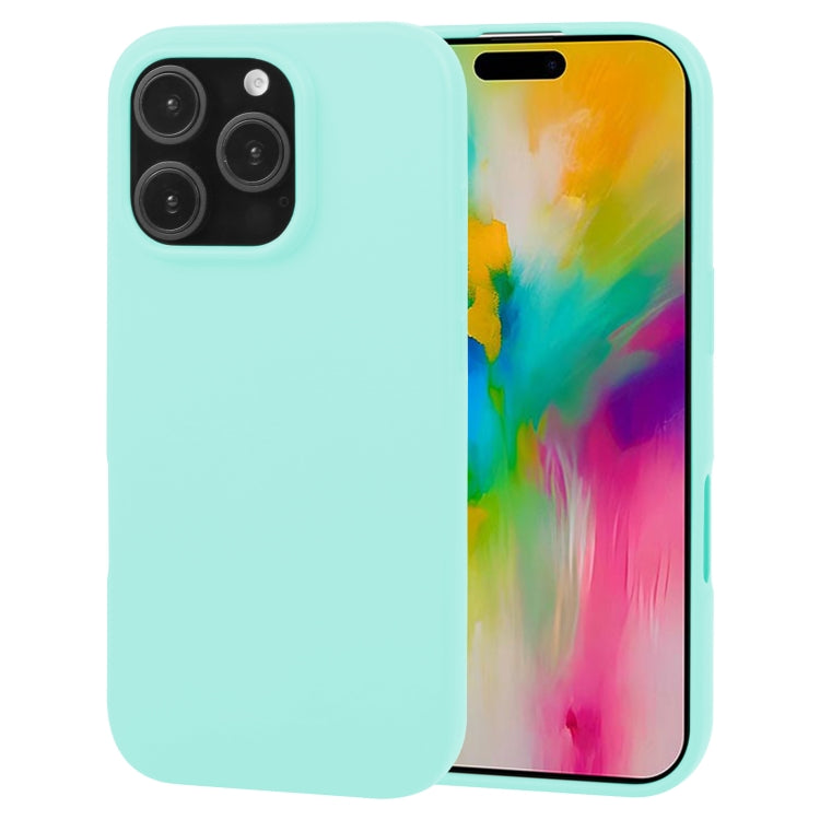 For iPhone 16 Pro Max GOOSPERY SOFT FEELING Liquid TPU Soft Phone Case(Mint Green) - iPhone 16 Pro Max Cases by GOOSPERY | Online Shopping UK | buy2fix