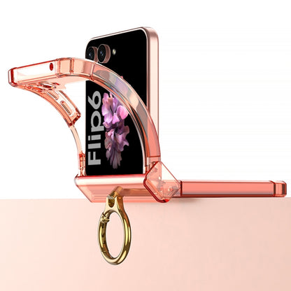 For Samsung Galaxy Z Flip6 GKK MagSafe Airbag Hinge Shockproof Phone Case with Ring Holder(Black) - Galaxy Z Flip6 5G Cases by GKK | Online Shopping UK | buy2fix