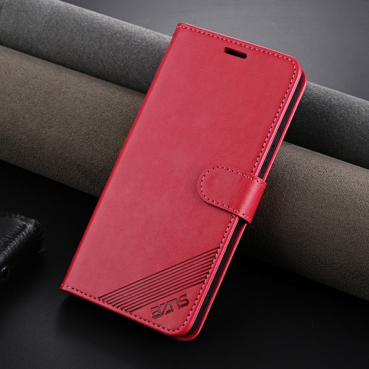 For Huawei Maimang 30 AZNS Sheepskin Texture Flip Leather Phone Case(Red) - Huawei Cases by AZNS | Online Shopping UK | buy2fix