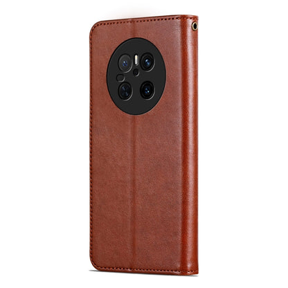 For Huawei Mate 70 AZNS Sheepskin Texture Flip Leather Phone Case(Brown) - Huawei Cases by AZNS | Online Shopping UK | buy2fix