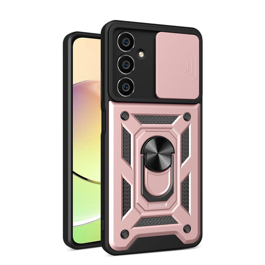For Samsung Galaxy S23 FE 5G Sliding Camera Cover Design TPU+PC Phone Case(Rose Gold) - Galaxy S23 FE 5G Cases by buy2fix | Online Shopping UK | buy2fix